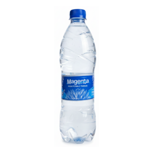 Agua Magenta 600 ml – Botella Práctica y Lista para Llevar 💧🧴