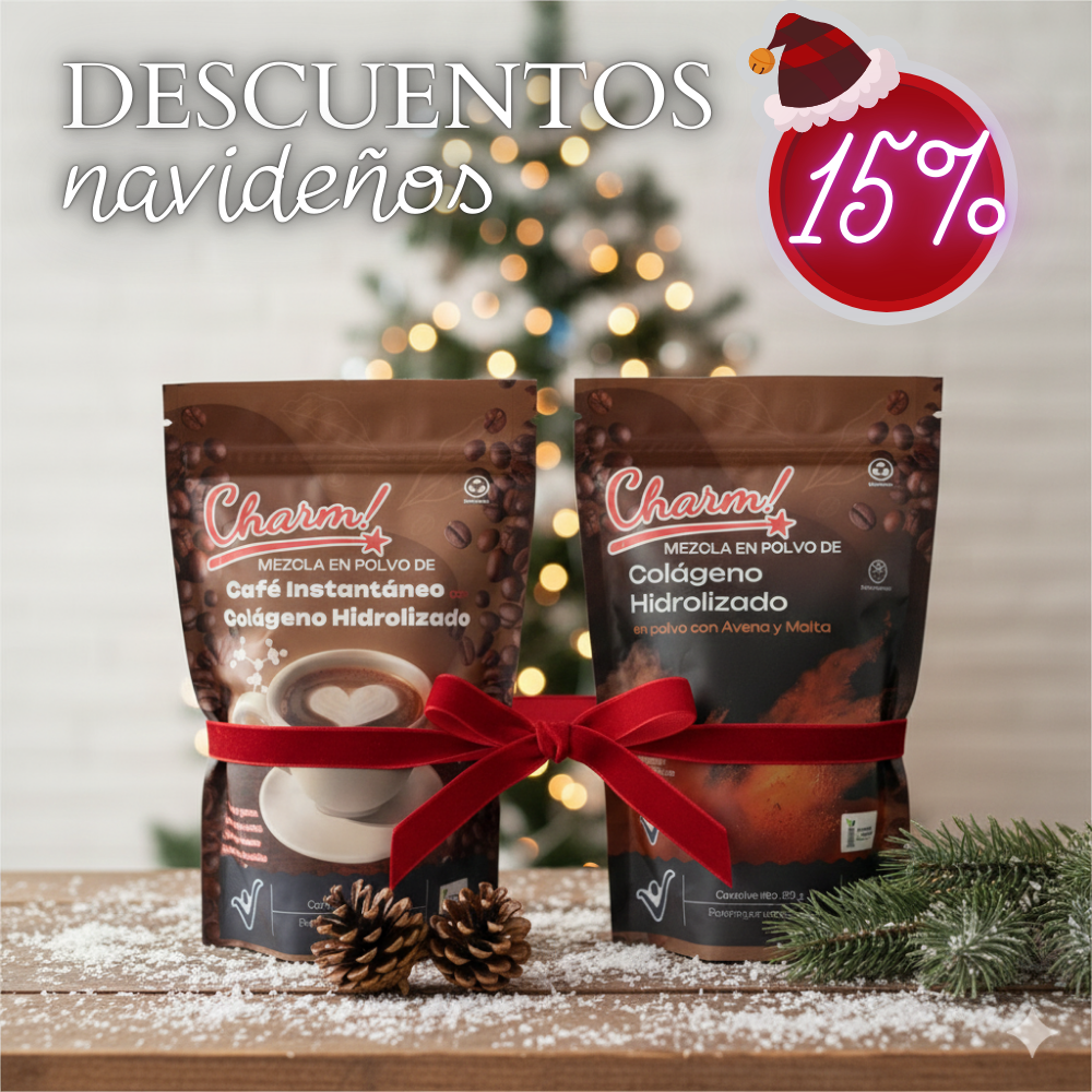 Kit Navideño Energía Mañanera – Café y Bienestar Kit navideño Energía Mañanera con colágeno y café, regalo para Navidad y Año Nuevo en Colombia