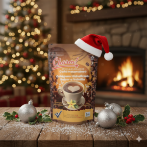 Bolsa Doypack de Colágeno Hidrolizado Charm! con Café Instantáneo sabor a Vainilla. Proporciona energía y colágeno para empezar el día. Contenido 120g. 💪