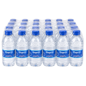 Botellas de agua en paquete